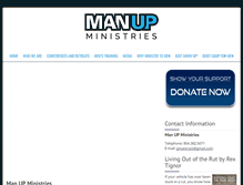 Tablet Screenshot of manupministries.net